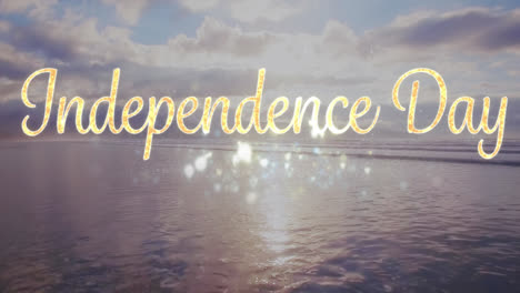 Independence-day-text-over-the-sea