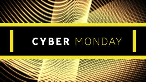 Cyber-Monday-Auf-Schwarzem-Hintergrund