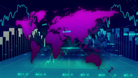 Datos-Del-Mercado-De-Valores-Y-Procesamiento-De-Datos-Estadísticos-Contra-El-Mapa-Mundial