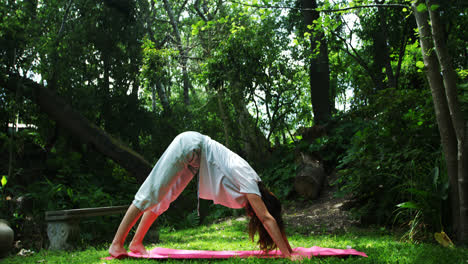 Mujer-Madura-Realizando-Yoga-En-El-Parque-4k