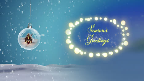 Digital-animation-of-snow-falling-over-seasons-greetings-text