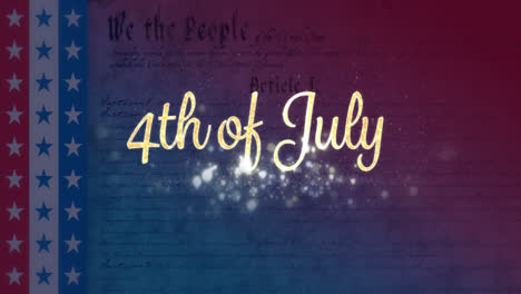 4.-Juli-Text-Und-Geschriebene-Verfassung-Der-Vereinigten-Staaten