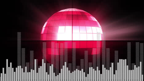 Digital-composite-of-a-disco-ball-and-random-digital-bars