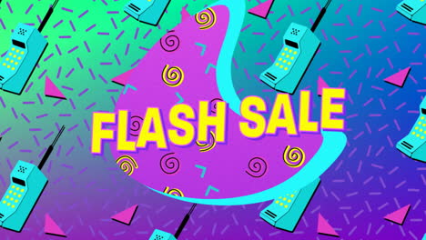 Flash-Sale-Grafik-Auf-Grünem-Bis-Violettem-Hintergrund-4k