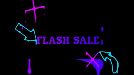 Words-Flash-Sale-drawing-with-purple-paint