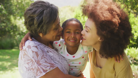 Mixed-race-woman-spending-time-with-her-mother-and-her-daughter