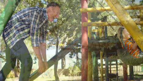 Father-and-son-in-a-playground