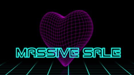 Neon-Massive-Sale-text-against-retro-heart
