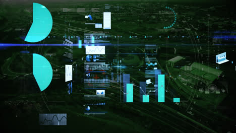 Animation-of-statistics-and-data-processing-over-cityscape