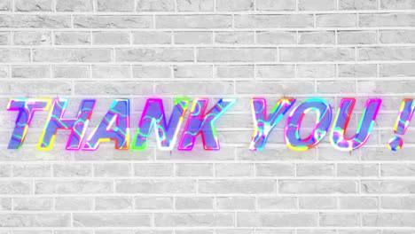 Animation-of-thank-you-text-on-white-background