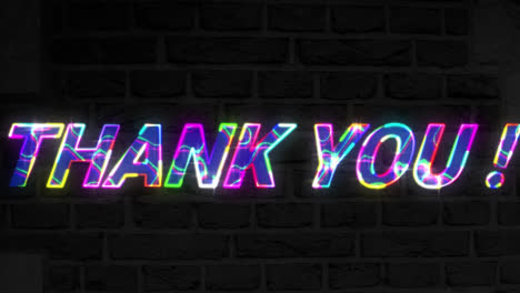 Animation-of-thank-you-text-on-black-background