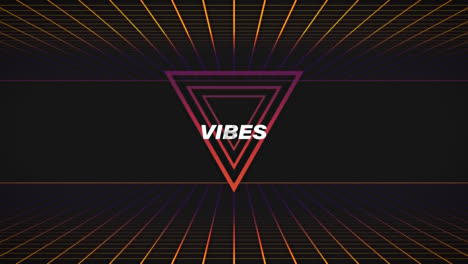 Animation-of-vibes-text-in-white-letters-over-colorful-geometrical-shapes