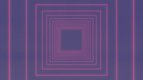 Animation-Eines-Neonleuchtenden-Tunnels-Auf-Violettem-Hintergrund