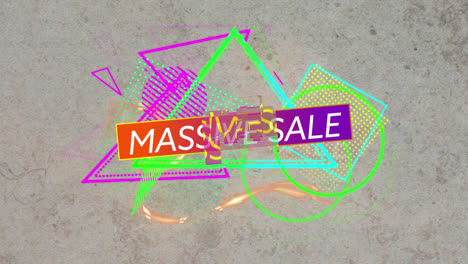 Animation-of-massive-sale-text-over-abstract-background