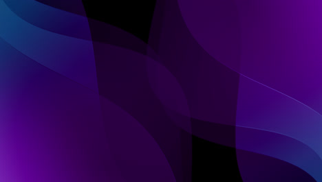 Animation-of-purple-waving-layers-with-copy-space-on-black-background