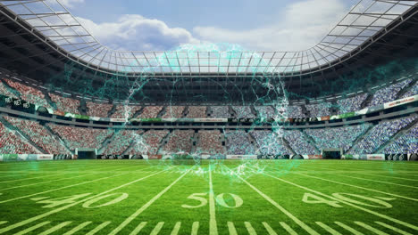 Animation-of-rotating-brain-over-rugby-stadium