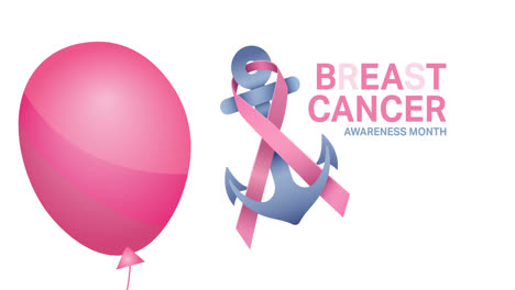 Animation-of-flying-pink-balloon-over-pink-ribbon-anchor-logo-and-breast-cancer-text