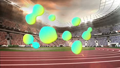 Animation-of-network-of-connections-over-sports-stadium