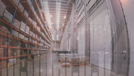 Animation-of-data-processing-over-empty-warehouse