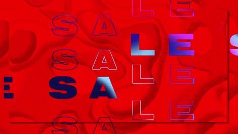 Animation-of-mega-sale-text-over-colorful-liquid-background