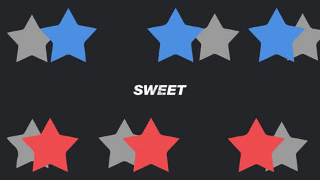 Animation-of-sweet-text-over-moving-stars
