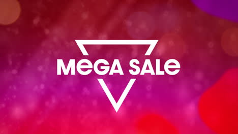 Animation-of-mega-sale-text-over-red-moving-lights-on-red-background