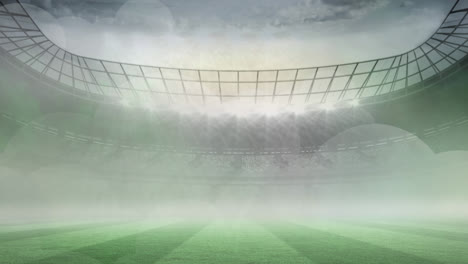 Animation-of-spots-of-light-over-sports-stadium