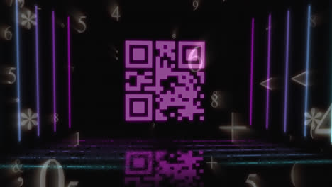 Animation-of-qr-code-over-data-processing