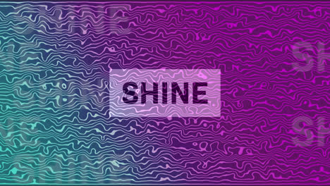Animation-of-shine-text-over-blue-and-purple-moving-background