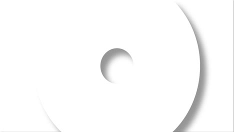Animation-of-white-circles-and-crosses-spinning-on-white-background