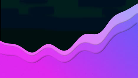 Animation-of-purple-wave-over-black-background