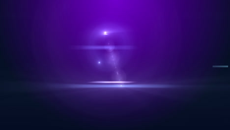 Animation-of-digital-interface-circles-flashing-on-purple-background