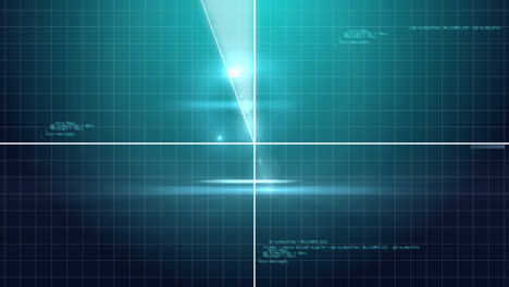Animation-Blinkender-Digitaler-Schnittstellenkreise-Und-Datenverarbeitung-Auf-Grünem-Hintergrund