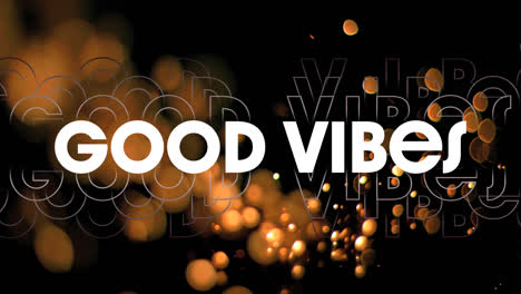 Animation-Eines-„Good-Vibes“-Textes-über-Bewegten-Bunten-Lichtern