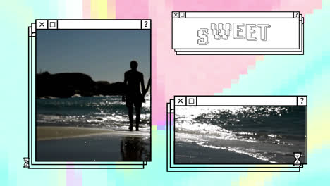 Animation-of-sweet-text-and-couple-on-the-beach-in-windows