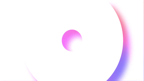 Animation-Von-Weißen-Und-Regenbogenfarbenen-Kreisen-Und-Kreuzen,-Die-Sich-Auf-Weißem-Hintergrund-Drehen