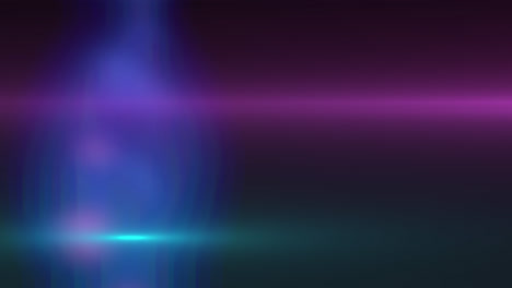 Animation-of-glowing-pink-and-blue-spots-on-purple-background