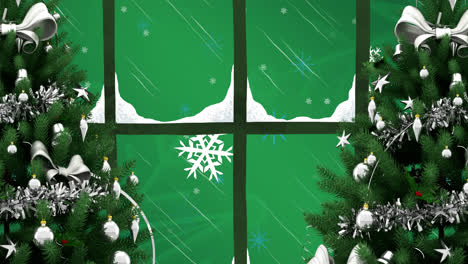 Weihnachtsanimation-Vom-Fenster-Aus-Gesehen