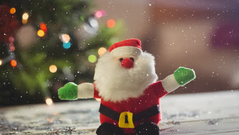 Animation-of-snow-falling-over-santa-claus-at-christmas