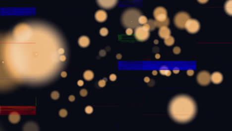 Animation-Von-Interferenzen-über-Leuchtenden-Flecken-Auf-Schwarzem-Hintergrund