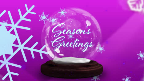 Animation-of-seasons-greetings-in-snow-globe