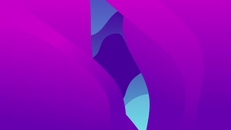 Animation-Wellenförmiger-Violetter-Und-Grauer-Organischer-Formen,-Die-Sich-Auf-Dunklem-Hintergrund-Bewegen