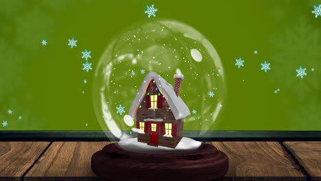 Animation-of-falling-snowflakes-over-christmas-snow-globe