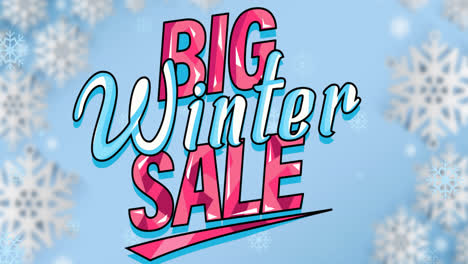 Animation-of-big-winter-sale-text-over-snowflakes