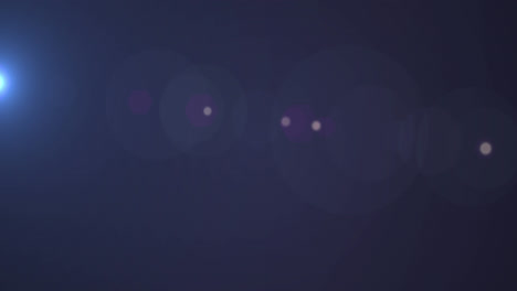 Animation-Von-Leuchtend-Blauem-Licht-über-Lichtpunkten-Auf-Violettem-Hintergrund
