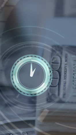 Animation-of-clock-over-banknotes