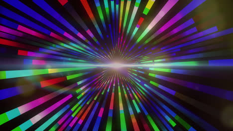 Animation-of-spinning-colourful-spotlights-and-lines