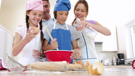 Happy-family-baking-together