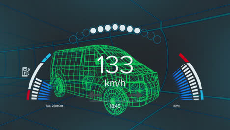 Animation-of-car-panel-over-digital-car