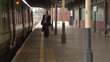 Business-man-at-Train-station